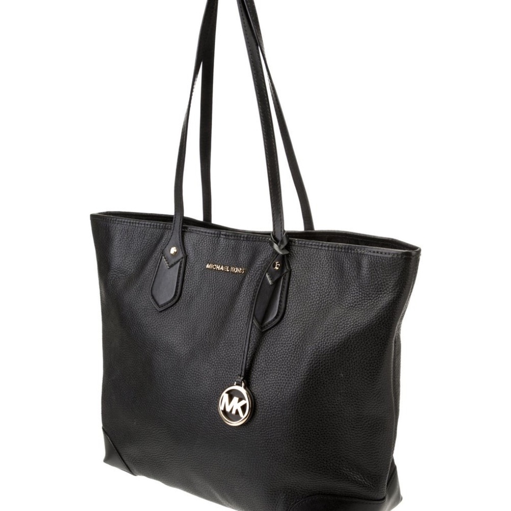 Michael Kors Solid Leather Tote Bag - image 1
